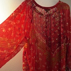 #156LYS blouse,100% polyester,size 1X